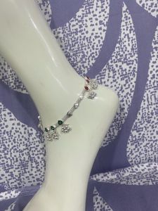 Sparkling Silver Anklet
