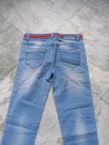 Light Blue Distressed Jeans