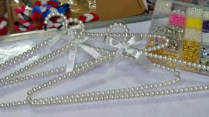 "Elegant Pearl Clothes Hangers
