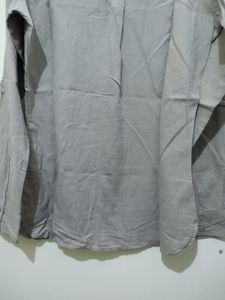 Khakhi or light brown cotton Tunic Top shirt
