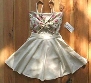 Ewa Young Floral Cutout Mini Dress