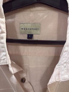 Westside Light Pink Textured Shirt