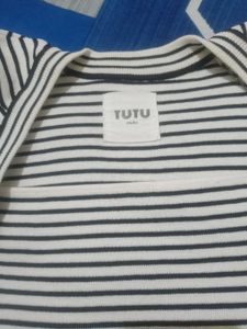 classic Striped Puff Sleeve Top