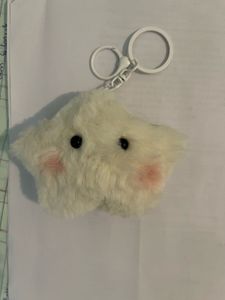 Cute Cloud Plush Keychain