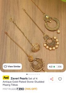 Designer Maang Tikas Set of 4