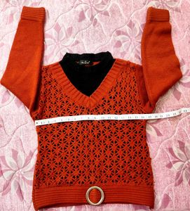 brown - Black Knit Sweater for girls