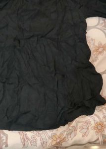 Chic Black Cold Shoulder Tunic Top