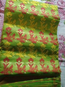 Green Ethnic Dress Material