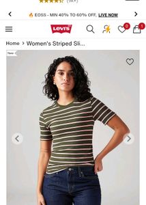 Levi's Striped Knit Top