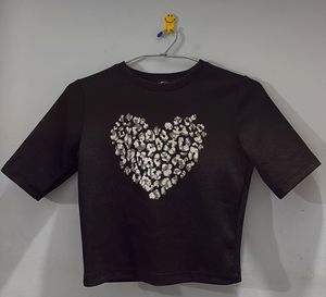 Black Heart puff print