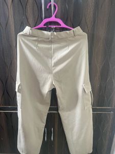 Women's Beige Cargo Pants