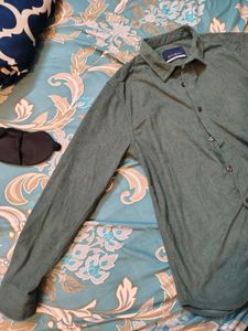 Men's Green Corduroy Shirt