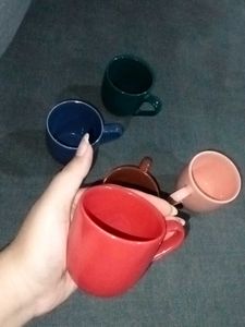 Set Of 5 Cute Small Cups