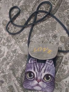 Cute Cat Crossbody Bag