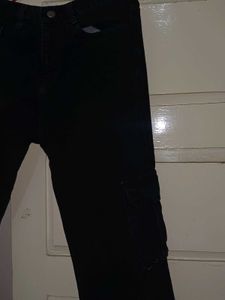 Dark Wash Cargo Jeans