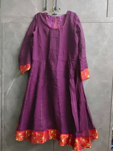 Elegant Purple Anarkali Kurta