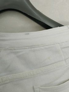 Classic White Straight Leg Jeans