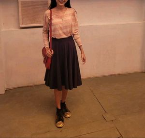 Black Flared Skirt