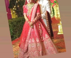 Bridal Sindoor red lehenga