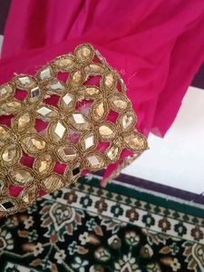Rose Pink Plazo And Dupatta