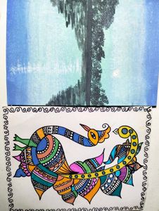 Set of 6 Hand-Painted Art Pieces