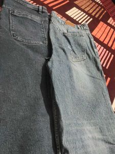 Distressed Wide Leg Jeans combo