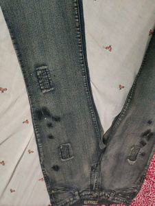 Y2K grey butterfly pant
