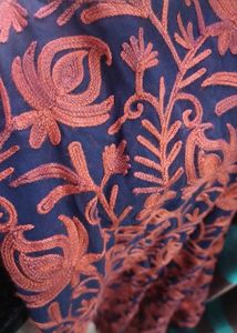 pure georgette kashmiri kurta long