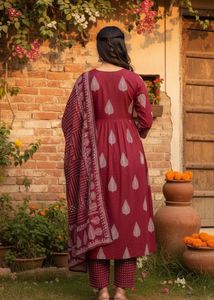 Maroon Suit Set