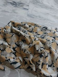 Floral Print Dress Material Satin feel