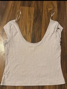 Ribbed Cropped Tank Top