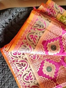 Silk &amp; Zari Saree Rich Pallu New Not Used