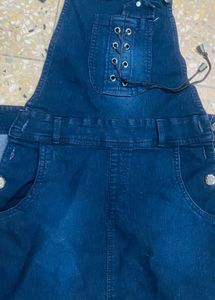 Stylish Denim Pinafore Dress