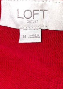 Chic Red Button-Up Cardigan