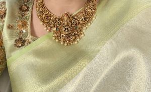 Exquisite Hand-Embroidered saree with  Blouse