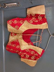 Red Embroidered Blouse
