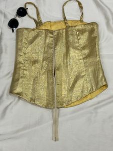 Golden Corset Top