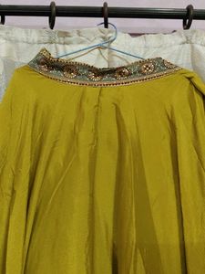 Embellished Yellow Ethnic Blouse