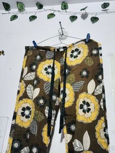 💖 Boho Floral Print Wide Leg Pants 🎀