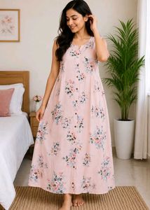 Pink Bird Print Kurta