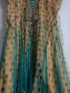 Green Anarkali suit Set