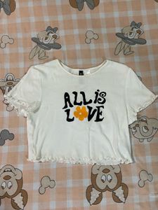 Cute "ALL IS LOVE" Graphic Tee