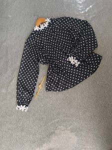 Polka Dot Korean Tops