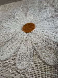 Decorative Daisy Pillow Cover-2