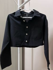 Forever 21 black crop top with skirt