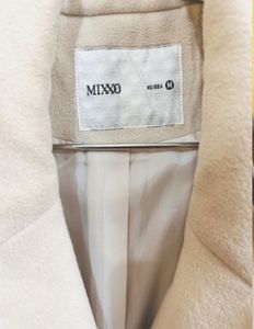 MIXXO Cream Wool Blend Coat - Size M