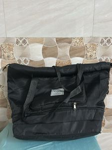 Large Black Travel Duffel Bag