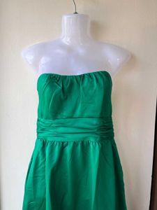 Emerald Green Strapless Maxi Dress
