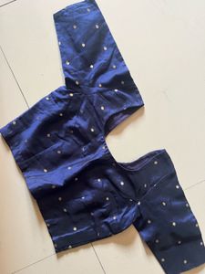 Elegant Navy Blue Blouse