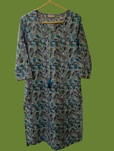1pc Printed Cotton Blend Kurta